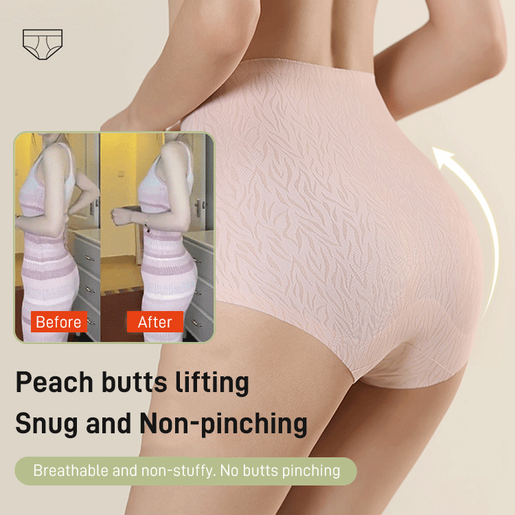 Kaufen 1 Get 2 kostenlos (3 Packs).FRISCHES NAHTLOSES HÖSCHEN MIT HOHER TAILLE FÜR DEN PO