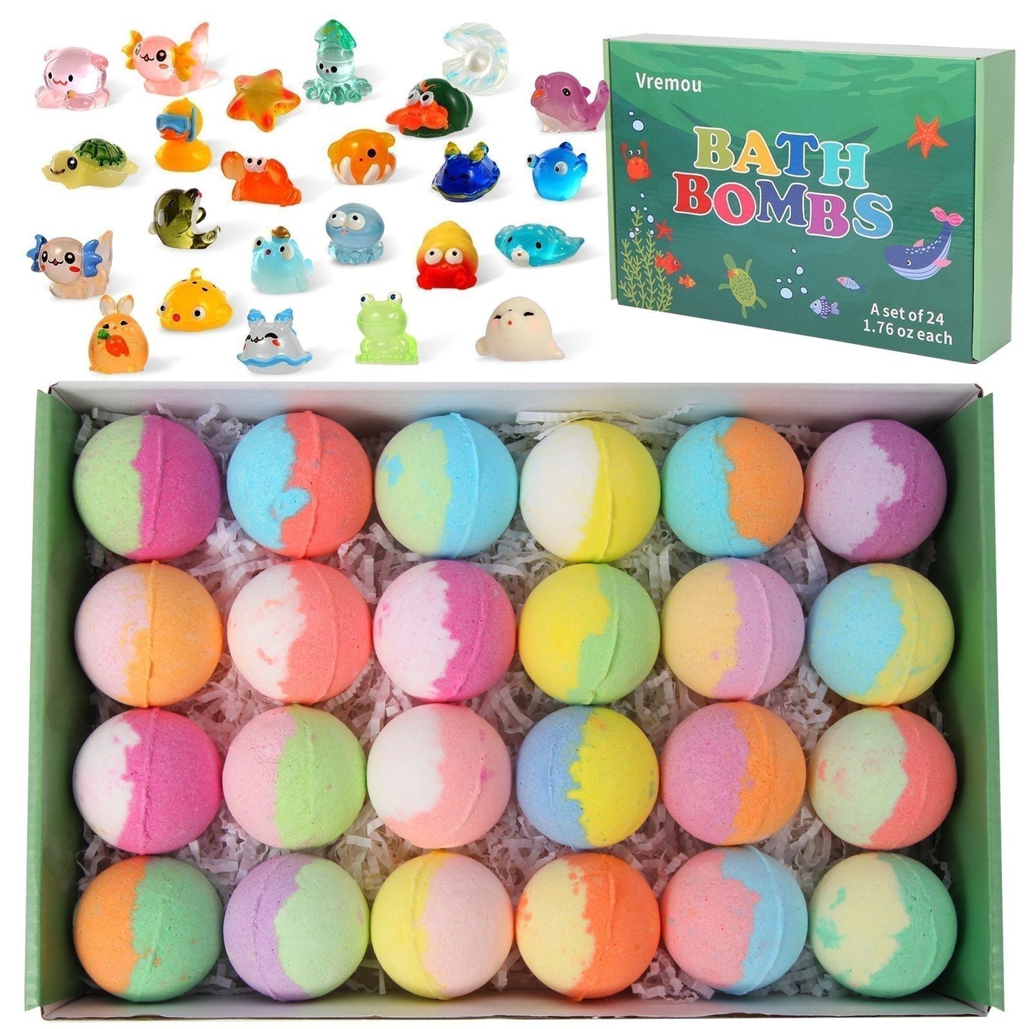 🛁 50% RABATT! 🌊 12-teiliges Badebomben Ozean-Motiv Set – Sprudelndes Badevergnügen mit Meeresduft, Pflegendes Öl & Plastikfrei 🎁