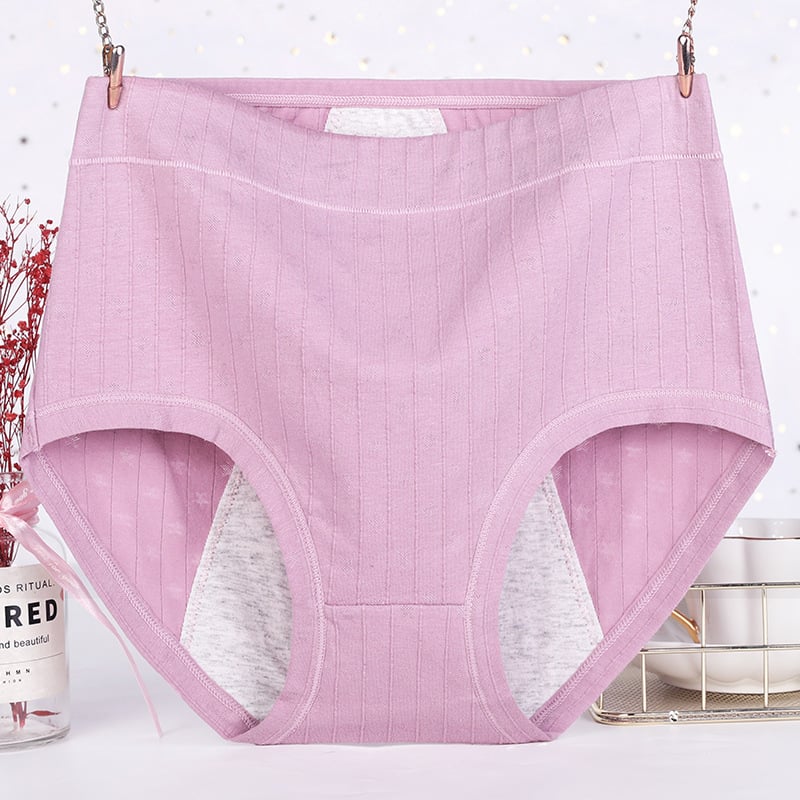 Kaufen Sie am letzten Tag 5 und erhalten Sie 5 gratis antibakterielle, auslaufsichere Body-Unterwäsche aus Baumwolle mit hoher Taille