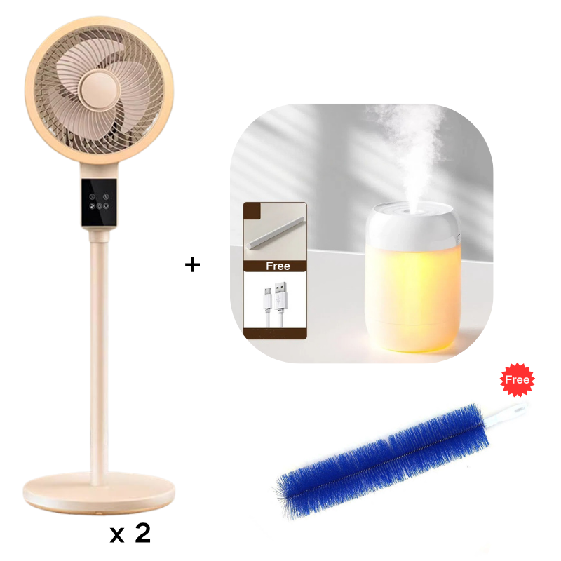 🎊Sommeraktion: 50 % Rabatt und versandkostenfrei🌀✨Motor Standventilator, 20dB sehr leiser Ventilator, 30m Wurfweite, 2465m³/h Luftvolumen, Fan mit Fernbedienung & Kühlung