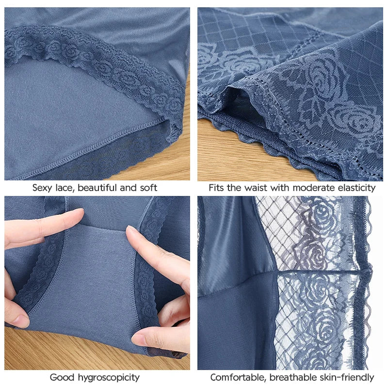 đFrĂŒhzeitiger Muttertagsverkauf- Kaufen Sie 1 und erhalten Sie 2 gratisđHigh-waist Spitzenhöschen mit Anti-Seitenleckage
