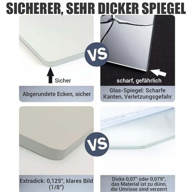 Selbstklebender Acryl-Spiegel für Wand