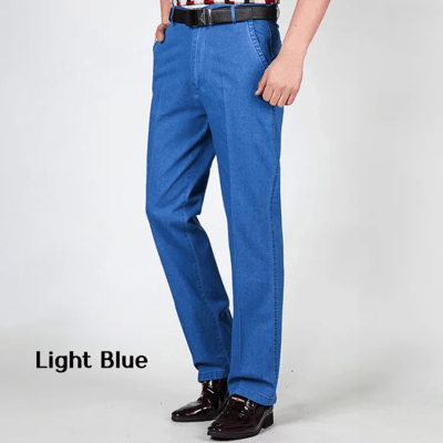 🔥 Herren High Waist Straight Fit Stretch Jeans