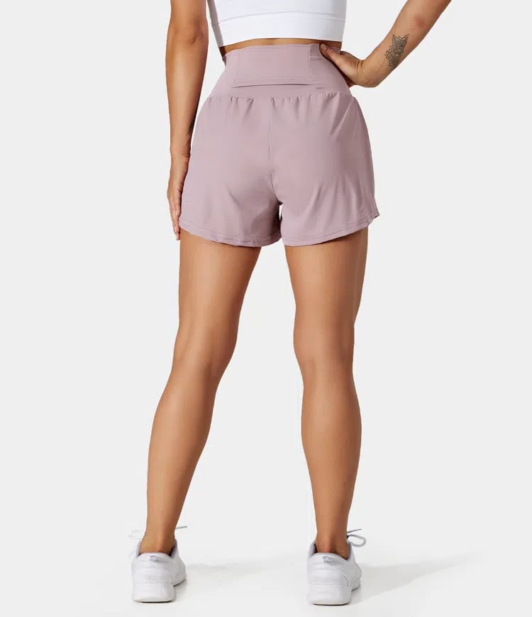 ✨️ 2025 Hot Sale 49% OFF 🥰 2-in-1 Yoga Shorts mit hoher Taille und Seitentaschen