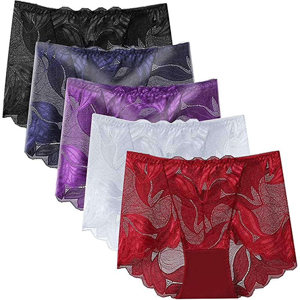 💥Today's Specials💥Kaufen Sie 1 und erhalten Sie 4 gratis 💥- Handgefertigte Damen Seide Spitze Höschen