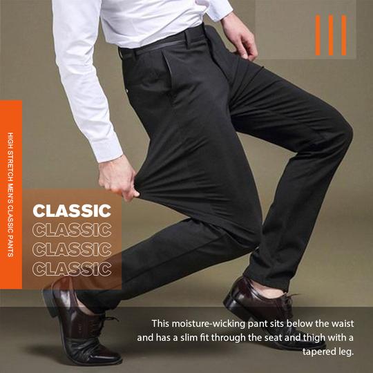 (Limitiertes Herbstangebot-50% Rabatt) Klassische Herrenhose mit hohem Stretchanteil-5