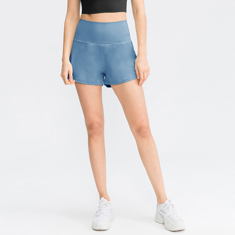 ✨️ 2025 Hot Sale 49% OFF 🥰 2-in-1 Yoga Shorts mit hoher Taille und Seitentaschen