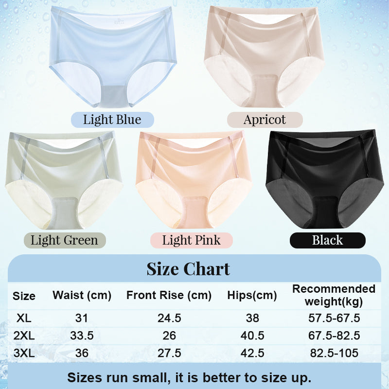 🔥Sommerhalbpreis🔥Kaufen Sie 1 und erhalten Sie 1 gratis💕Ultradünne, große, antibakterielle Damen-Shorts aus Eisseide