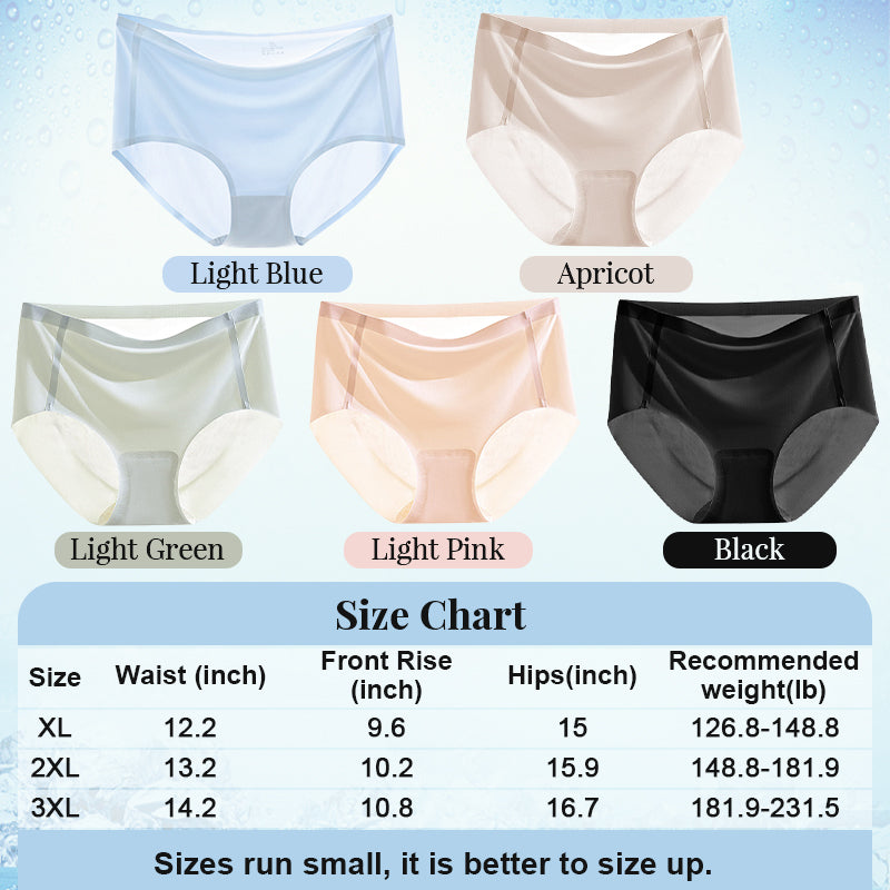 🔥Sommerhalbpreis🔥Kaufen Sie 1 und erhalten Sie 1 gratis💕Ultradünne, große, antibakterielle Damen-Shorts aus Eisseide