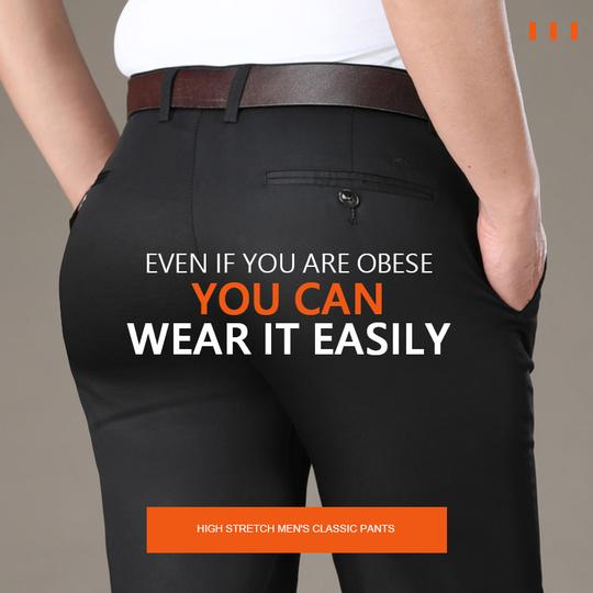 (Limitiertes Herbstangebot-50% Rabatt) Klassische Herrenhose mit hohem Stretchanteil-2