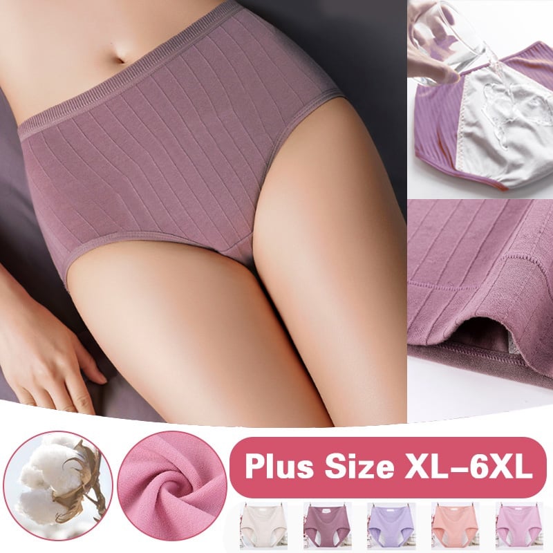Kaufen Sie am letzten Tag 5 und erhalten Sie 5 gratis antibakterielle, auslaufsichere Body-Unterwäsche aus Baumwolle mit hoher Taille
