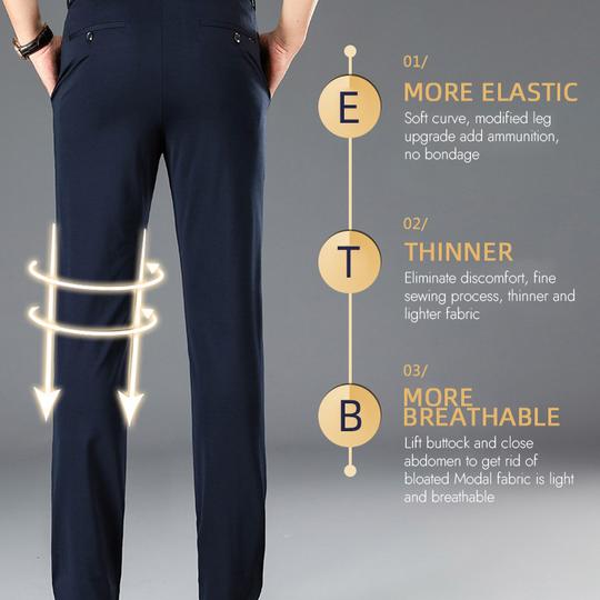 (Limitiertes Herbstangebot-50% Rabatt) Klassische Herrenhose mit hohem Stretchanteil-6