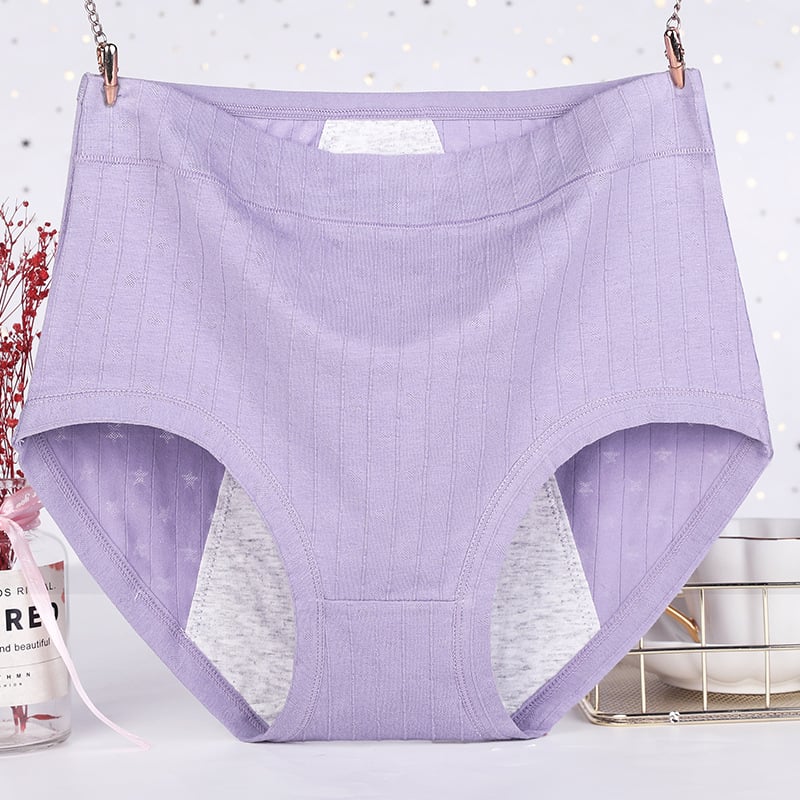 Kaufen Sie am letzten Tag 5 und erhalten Sie 5 gratis antibakterielle, auslaufsichere Body-Unterwäsche aus Baumwolle mit hoher Taille