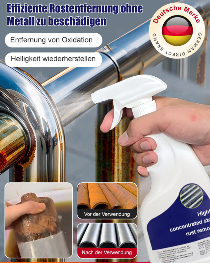 ✨ 50 % RABATT 🔩 Starker Rostlöser in hoher Konzentration – Wirksam auf Stahl/Eisen, schnell wirkend und schonend zu Metalloberflächen✨