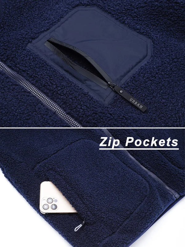 PolarPro isolierte und warme Herbst-/Winter-Fleecejacke