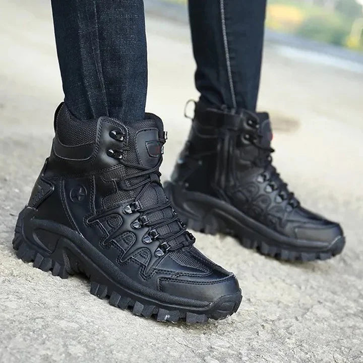 🎁Black Friday Sale – Zeitlich begrenzt 50%RABATT🎁Herren Outdoor wasserdichte rutschfeste Wanderstiefel Kampfstiefel