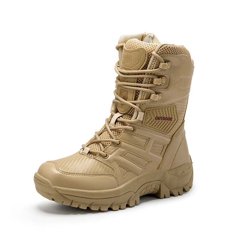 🎁Black Friday Sale – Zeitlich begrenzt 50%RABATT🎁Herren Outdoor wasserdichte rutschfeste Wanderstiefel Kampfstiefel