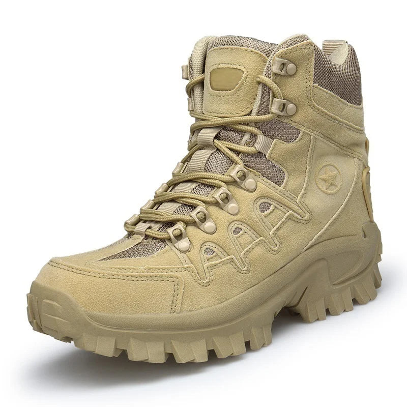 🎁Black Friday Sale – Zeitlich begrenzt 50%RABATT🎁Herren Outdoor wasserdichte rutschfeste Wanderstiefel Kampfstiefel