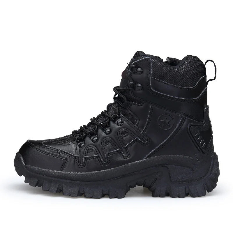 🎁Black Friday Sale – Zeitlich begrenzt 50%RABATT🎁Herren Outdoor wasserdichte rutschfeste Wanderstiefel Kampfstiefel