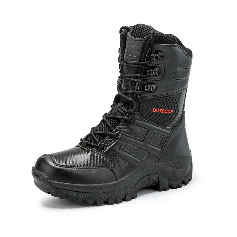 🎁Black Friday Sale – Zeitlich begrenzt 50%RABATT🎁Herren Outdoor wasserdichte rutschfeste Wanderstiefel Kampfstiefel