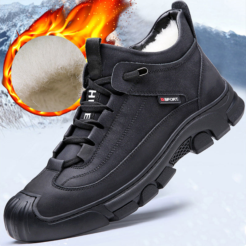 🔥 Winterschlussverkauf: UP TO 50% OFF! Echtes Leder Schafsfell Stiefel - Rutschfest, Warm & Langlebig für Männer ❄️