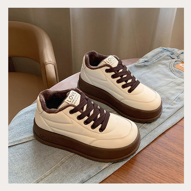 Warme lĂ€ssige Damenschuhe mit Plateauđ„Kostenlose Lieferungđ„