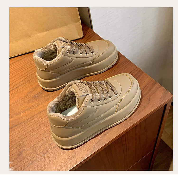 Warme lĂ€ssige Damenschuhe mit Plateauđ„Kostenlose Lieferungđ„