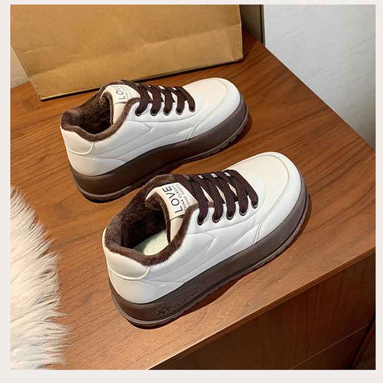 Warme lĂ€ssige Damenschuhe mit Plateauđ„Kostenlose Lieferungđ„