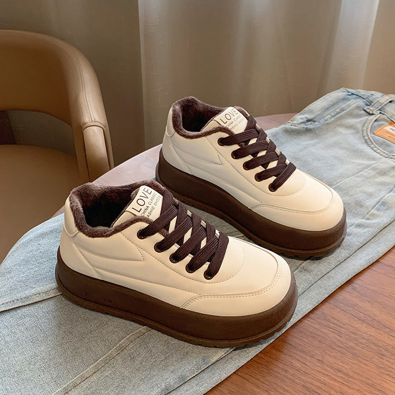 Warme lĂ€ssige Damenschuhe mit Plateauđ„Kostenlose Lieferungđ„