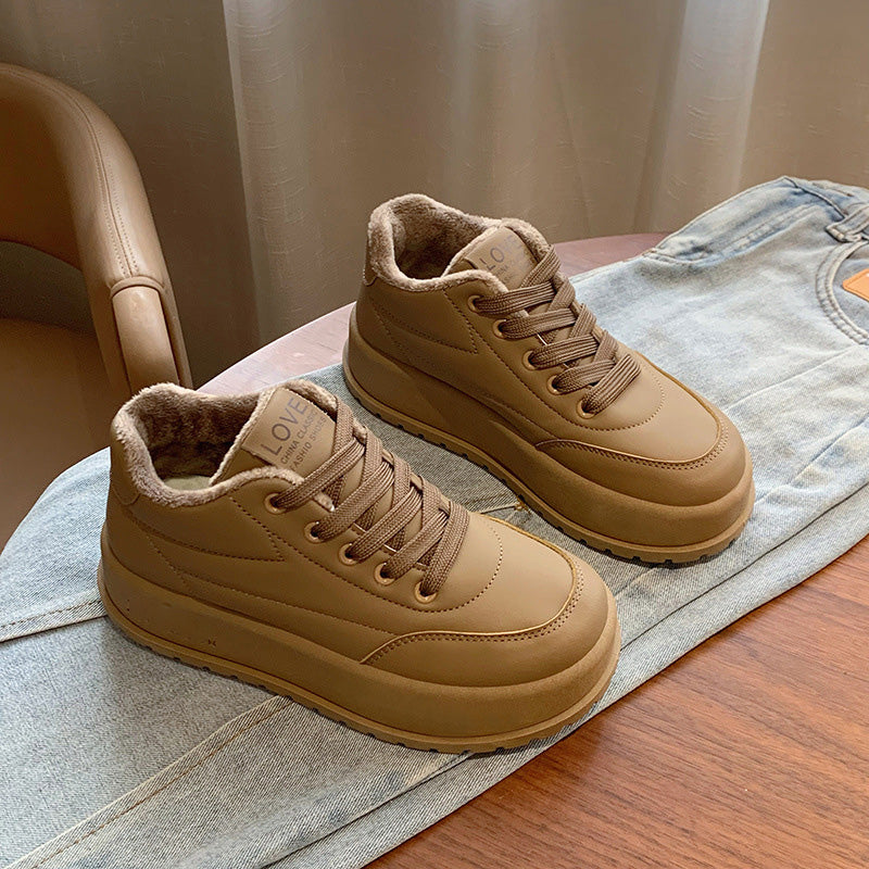 Warme lĂ€ssige Damenschuhe mit Plateauđ„Kostenlose Lieferungđ„