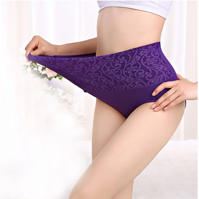 Auslaufsichere Höschen -Damen-Slip aus Baumwolle mit hoher Taille
