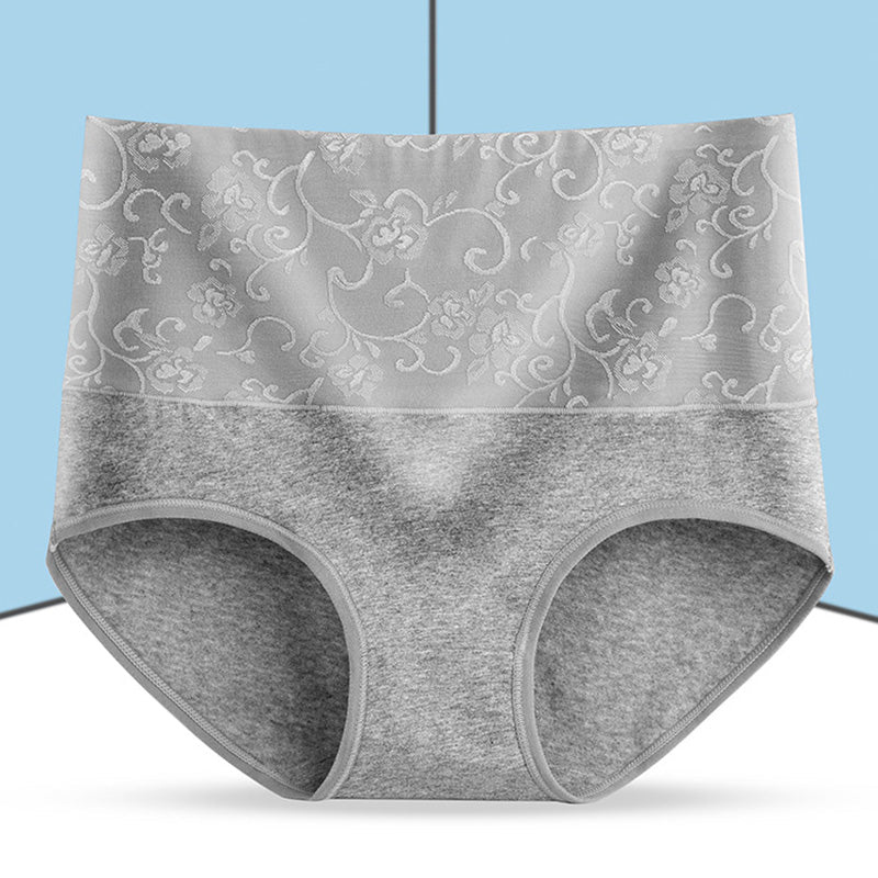 Auslaufsichere Höschen -Damen-Slip aus Baumwolle mit hoher Taille