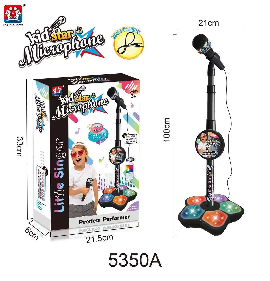 ⏰Black Friday Sale 50 % RABATT💥💥 Mikrofon Spielzeug, Karaoke Maschine mit Beleuchtung 🎤
