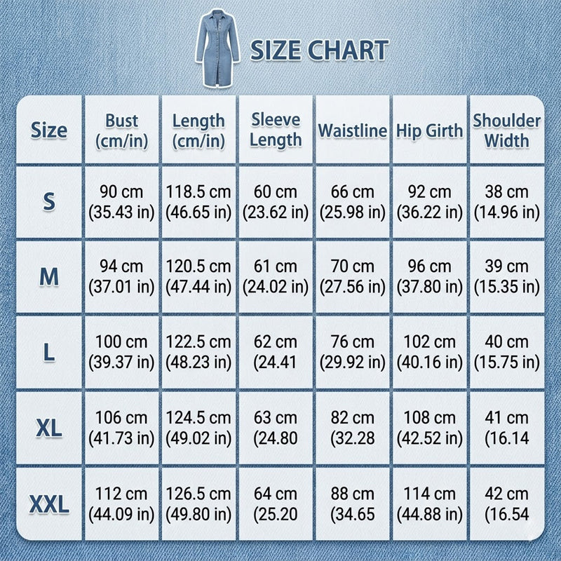 đ˘đ˘50%Rabatt!!!đâ¨Langarm-Denim-Midikleid mit Knopfleiste.