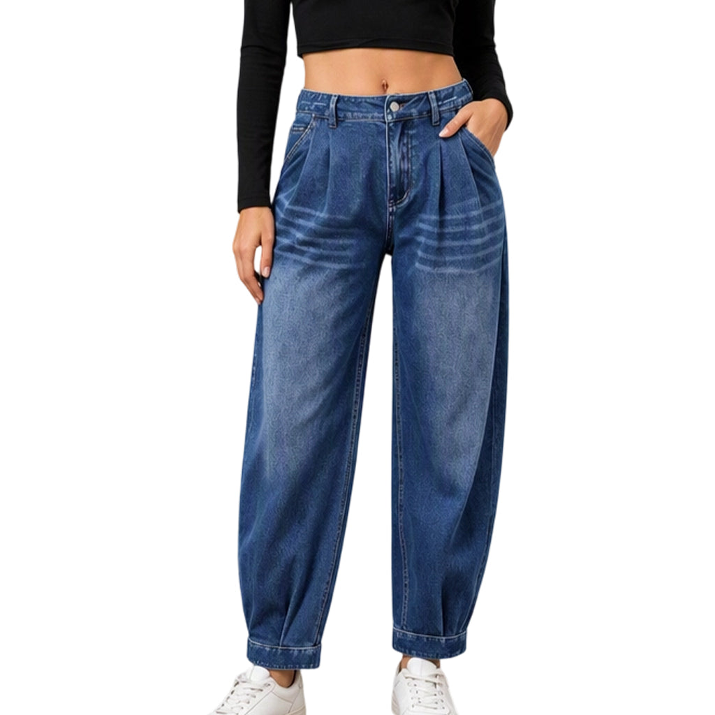 📢📢50%Rabatt!!!🎉🏃♀️ Es wird im Akkord weggeschnappt – zögern Sie nicht! Hochtaillierte Harem-Jeans für Damen