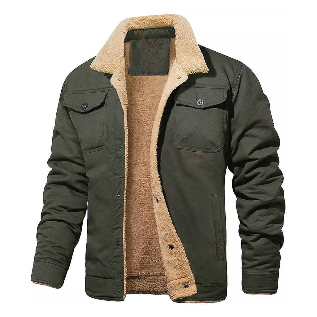 🚀 Neu eingetroffen – 50% Probierpreis! Herren-Casual-Sherpa-Utility-Cargojacke