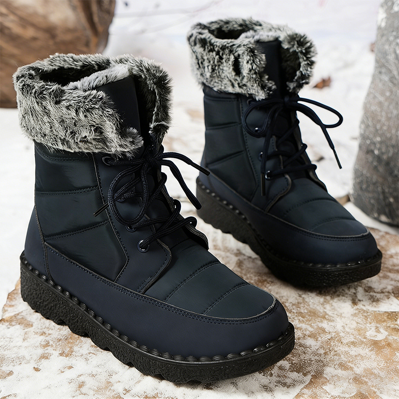 Bequeme warme Stiefel mit rutschfester Sohle