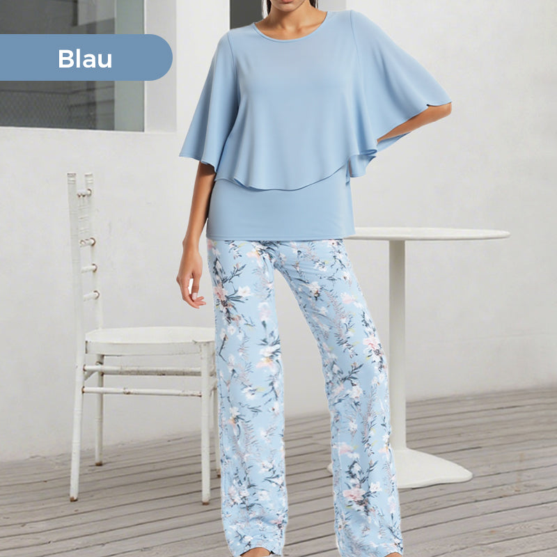 💃🔥 HEISSER VERKAUF 2026: -50% ✨ Damen-Zweiteiler Set – bedruckte Hose & Rundhals-Top 👗 modern, bequem & stylisch 💫