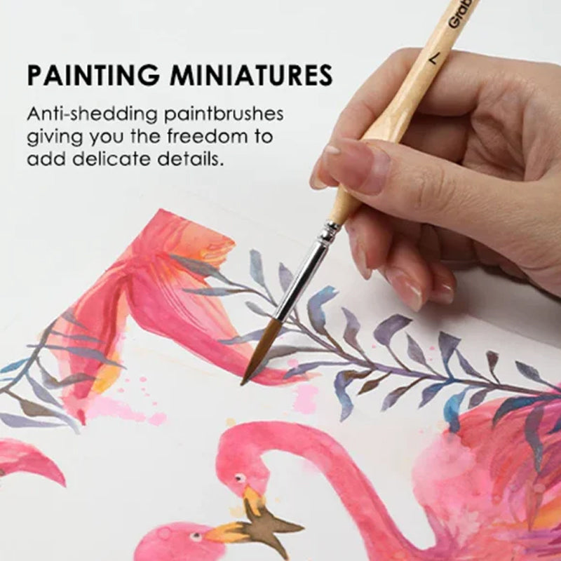 🖌️11-teiliges Miniatur-Detail-Pinselset