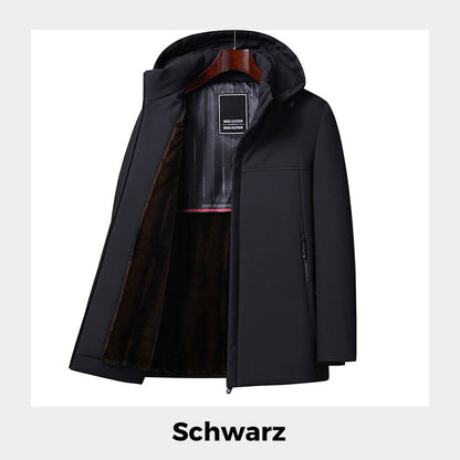 ❄️Warmes Geschenk🔥Dicker Thermo-Parka mit Kapuze für Herren✈️Kostenloser Versand