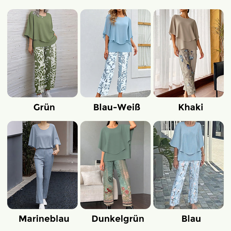 💃🔥 HEISSER VERKAUF 2026: -50% ✨ Damen-Zweiteiler Set – bedruckte Hose & Rundhals-Top 👗 modern, bequem & stylisch 💫