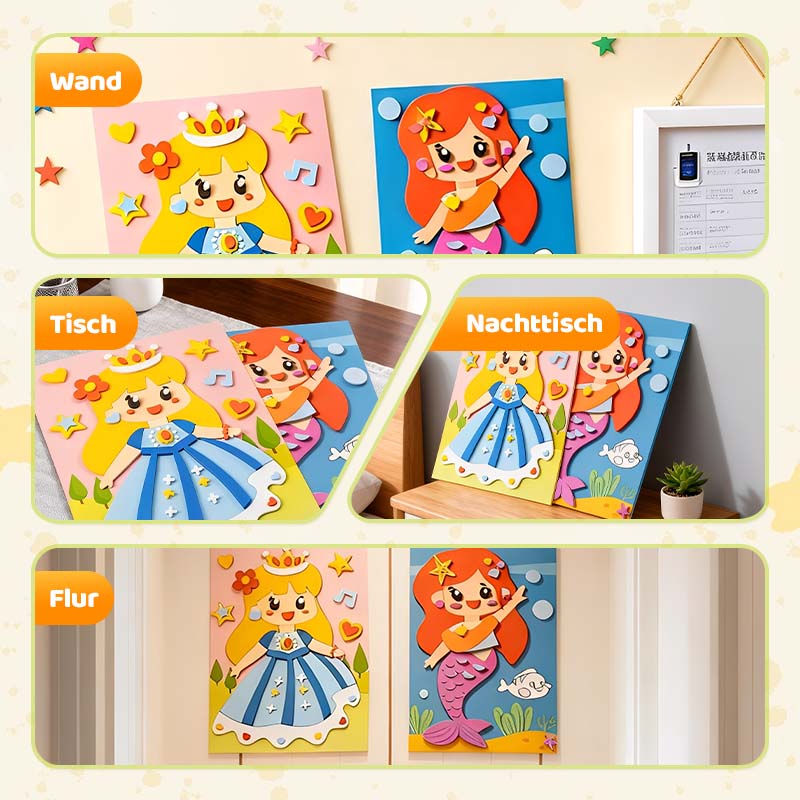 ⏳Begrenzte Zeit 50% Rabatt💥Kinder DIY 3D EVA Sticker Bastelset