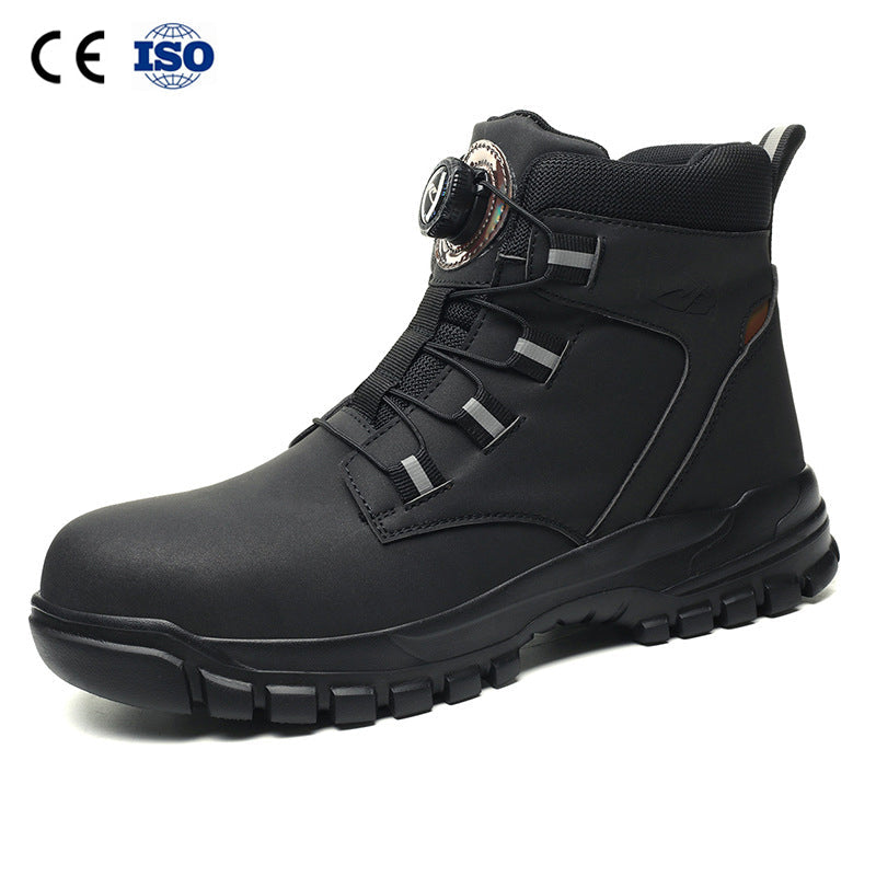 🔥Rutschfeste, leichte Sicherheitsstiefel der Klasse S3 für Unisex, ✅👍 mit stoßfesten Spikes, Anti-Smash- und Anti-Kompressions-Funktion
