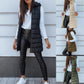 ⏰50 % RABATT🔥Lange Daunenweste für Damen 👗 | Einfarbig | Ärmellos | Mit Kapuze | Winterkleidung 💕