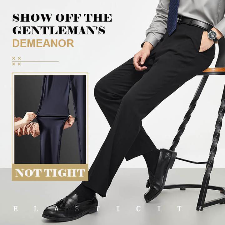 👖🔥 Zeitlich begrenzt: Klassische Herrenhose mit Premium-Elastizität – bequem, langlebig & nachhaltig 👌💚 Perfekt für Arbeit & Freizeit