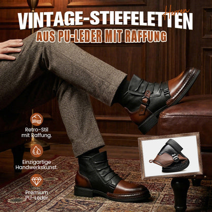 👞🔥Der Charme eines reifen Mannes! ⏰ Herren-Ankle-Boots aus echtem Leder – Strapazierfähig, stylisch und ganztägiger Tragekomfort für Freizeit und Beruf 🔧