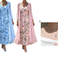 🌸👗Elegantes zweiteiliges Blumenkleid-Set für Damen – der perfekte Look für den Sommerurlaub✨