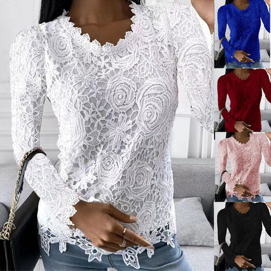 2023 - Pop Lace - Langärmeliges Top für Frauen