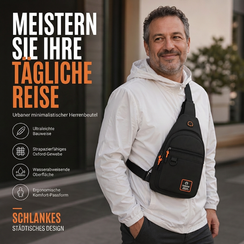 🎒💼 50% RABATT! Wasserdichte Umhängetasche mit mehreren Fächern – Verstellbarer Trageriemen für täglichen Gebrauch & Reisen 🌧️✨