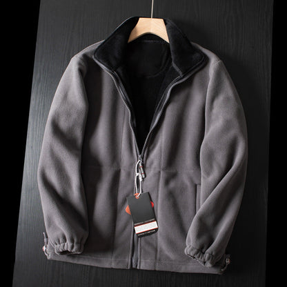 [Bestes Geschenk] Warme Jacke mit doppelseitigem Fleece und Taschen